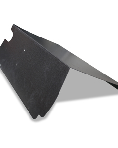 Cover plate rh/behin f/hing grill w/stopp outside NAT-70 V13